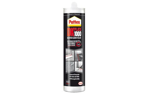 Walraven-Dichtstoff-Pattex-DK-Flex-1000-zum-Kleben-u-Abdichten-weiss-390ml-HE-DK001 gallery number 1